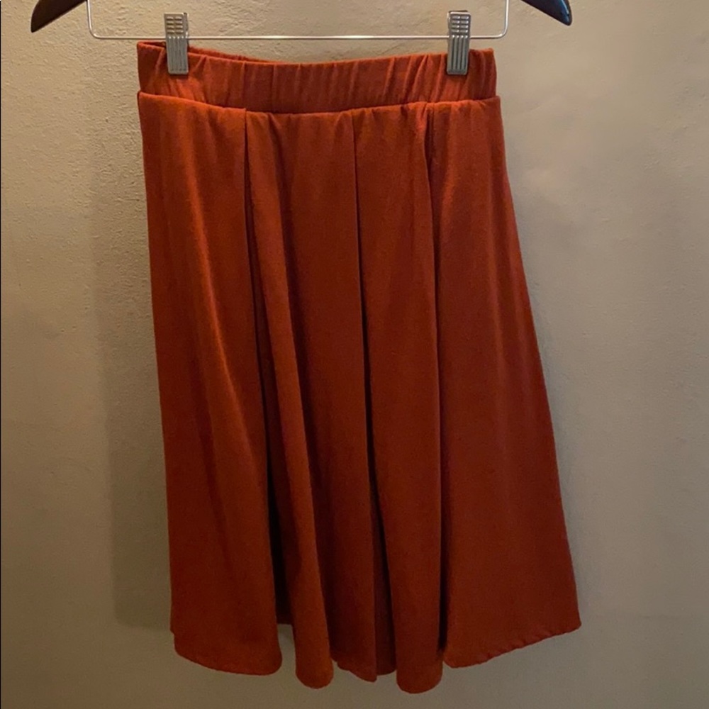 Lularoe Madison Skirt, Burnt Orange, XS